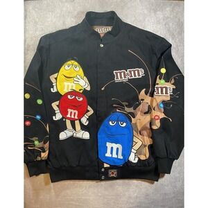 Rare Jh Design M&M MM Jacket Size XL Black Embroidered